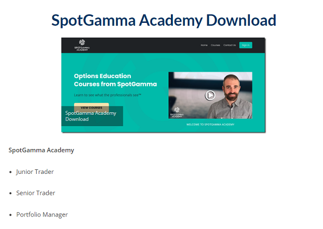 SpotGamma Academy Download 2023