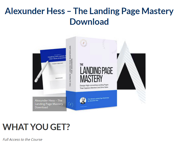Alexunder Hess – The Landing Page Mastery Download 2023