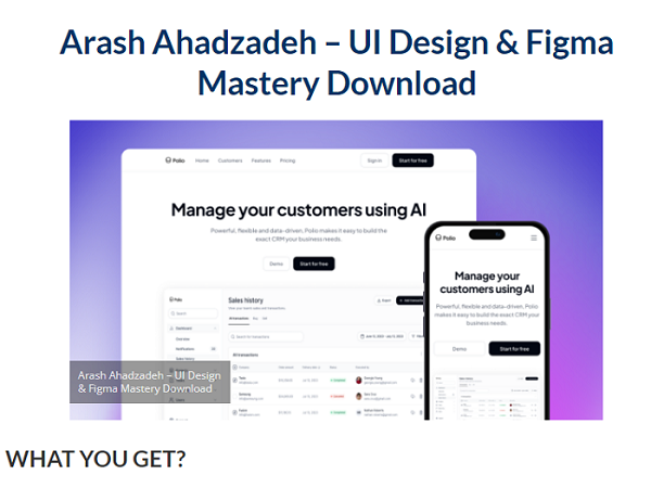 Arash Ahadzadeh – UI Design & Figma Mastery Download 2023