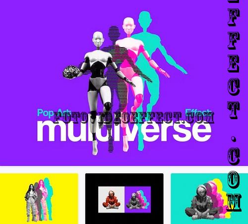 Multiverse Pop Art Photo Effect - 91603278