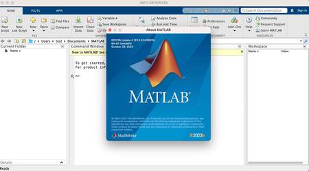 MathWorks MATLAB R2023b Update 4 v23.2.0.2365128 macOS