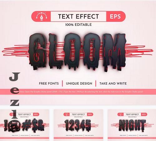 Gloom - Editable Text Effect - 91562910