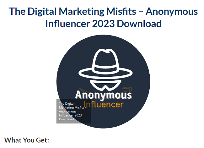 The Digital Marketing Misfits – Anonymous Influencer Download 2023