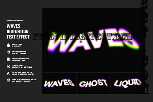 Waves Distortion Text Effect - YQKJLGU