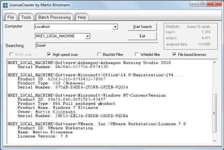 LicenseCrawler 2.9.2792 Multilingual + Portable