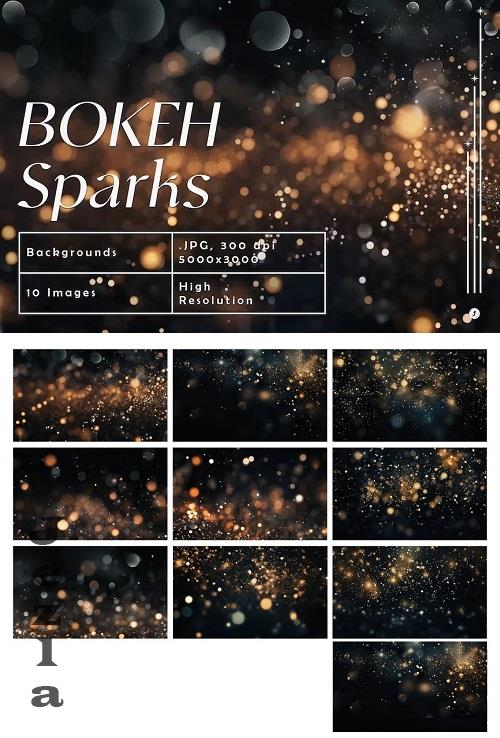 Bokeh Sparks Backgrounds - GL23YE6