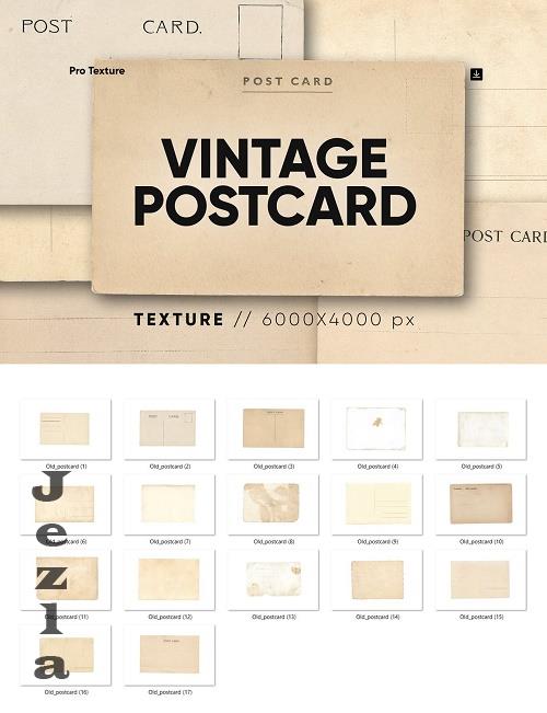 15 Vintage Postcard Texture HQ - 91597904