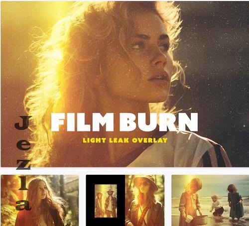 Film Burn Light Leak Overlay - 91608559