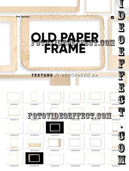 30 Old Paper Frame Texture HQ - 91598051