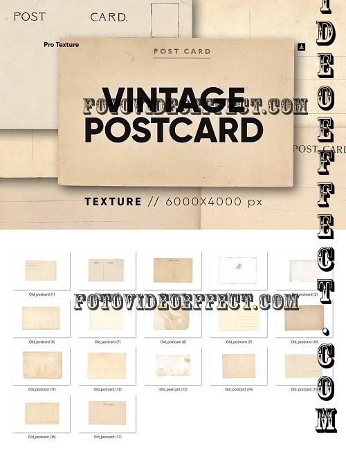 15 Vintage Postcard Texture HQ - 91597904