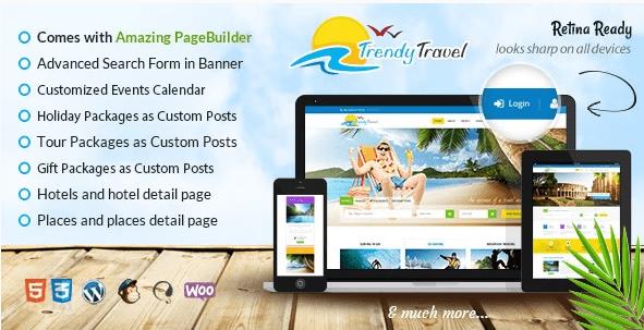 Themeforest - Trendy Travel v6.0 - Multipurpose Tour Package WP Theme 8414684