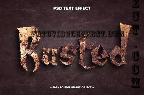 Rusted 3D Text Effect Layer Style - G6AND3C