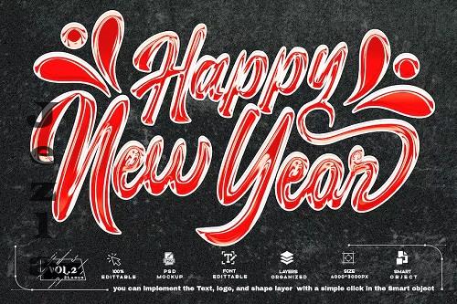 Happy New Year 2024 Text Effect And Logo PSD - FHL8SA3