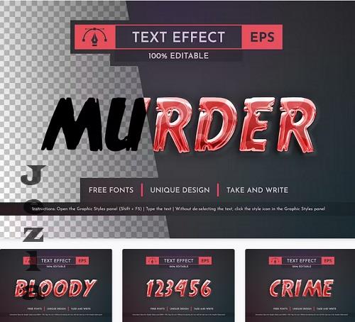 Murder - Editable Text Effect - 58623571