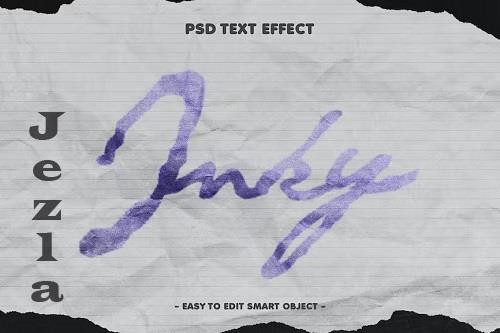 Paper Ink Text Effect Layer Style Psd - X75MXWB