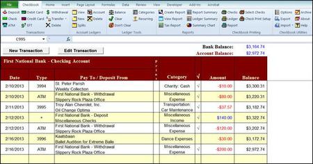 Checkbook For Excel 7.0.1