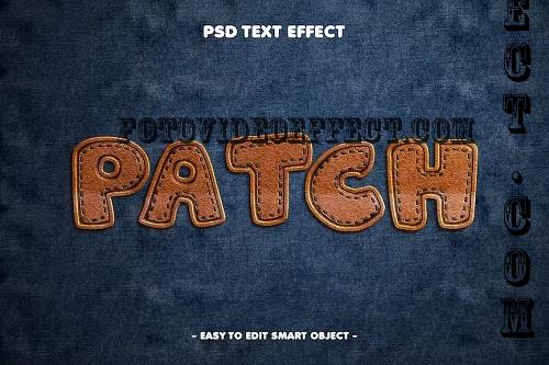 Leather Patch on Jeans Editable Text Effect - 8SJX7ZH