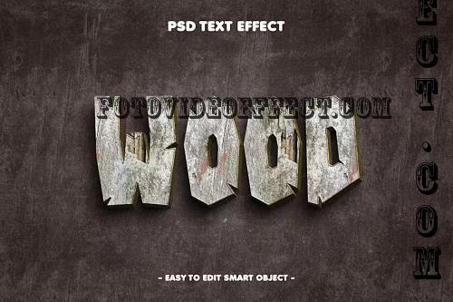 Wood Texture Editable Text Effect - D5WG3KB