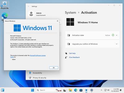 Windows 11 AIO 13in1 23H2 Build 22631.2715 (No TPM Required) Preactivated Multilingual November 2023 (x64)