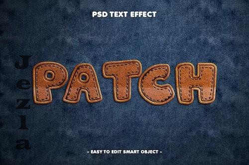 Leather Patch on Jeans Editable Text Effect - 8SJX7ZH