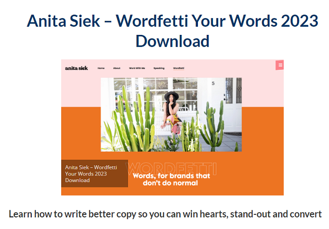 Anita Siek – Wordfetti Your Words Download 2023