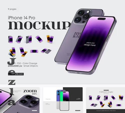 iPhone 14 Pro Mockup Set - 42205078