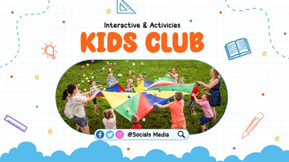 Videohive - Kids Club Slide Promo 49225458