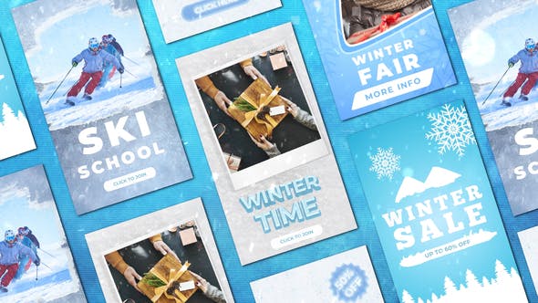 Videohive - Winter Frost Instagram Christmas Stories Post 48999042