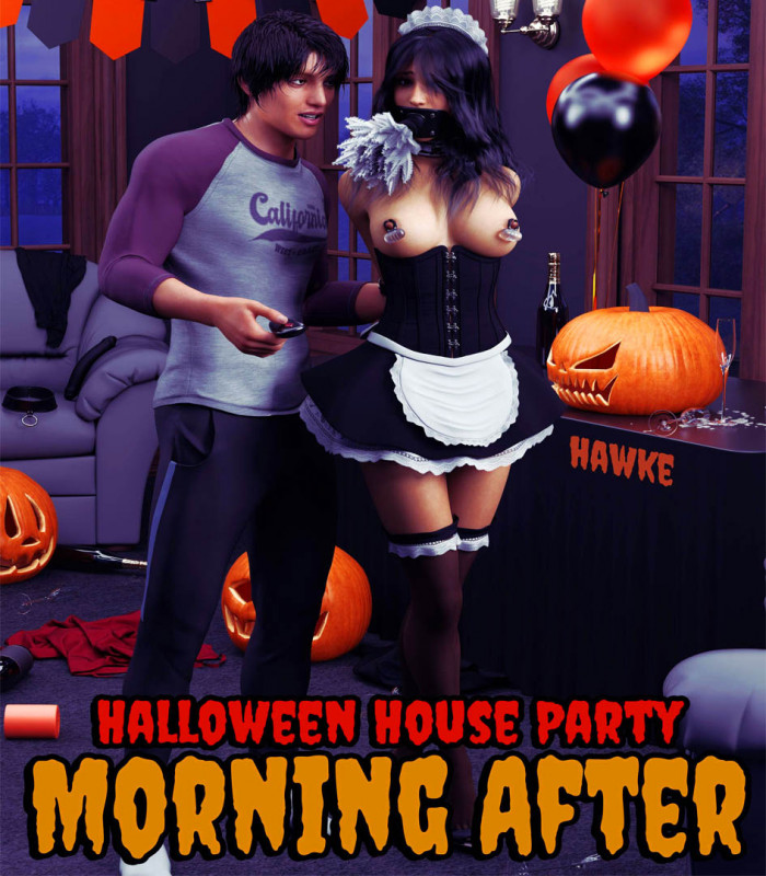 Hawke - Halloween House Party 2 3D Porn Comic