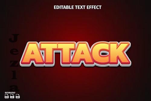 Attack Text Effect - BRBYN2Z