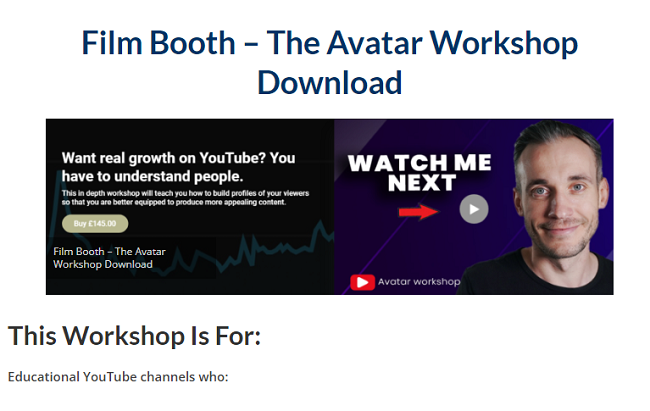 Film Booth – The Avatar Workshop Download 2023