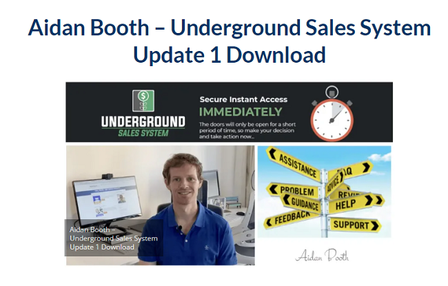 Aidan Booth – Underground Sales System + Update 1 Download 2023