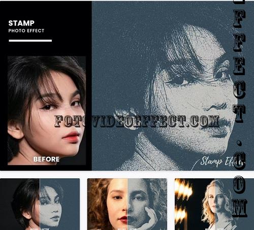 Stamp Photo Effect Style Retro - MMZ36A5