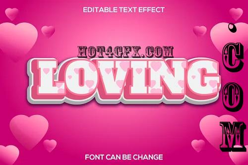 Loving Text Effect - 4DX64QF