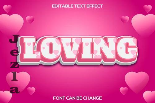 Loving Text Effect - 4DX64QF
