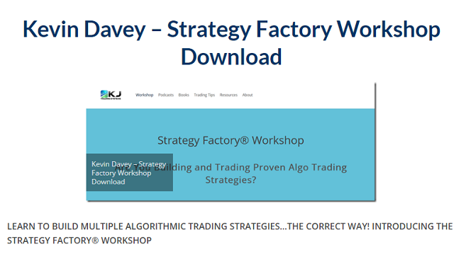 Kevin Davey – Strategy Factory Workshop Download 2023