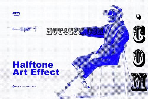 Halftone Art Photo Effect - 8R3VKP2