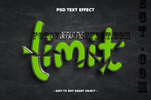 Break The Limit Psd 3D Text Effect - 3LGSTVC