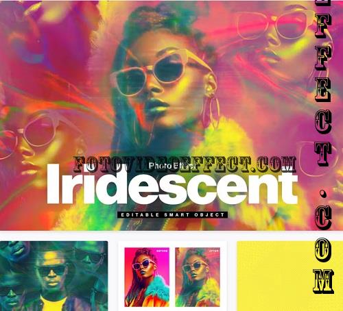 Iridescent Abstract Photo Effect Template - XPR6CZV