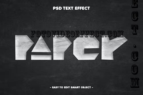 Paper Cutout Editable Text Effect - WY8H6JR
