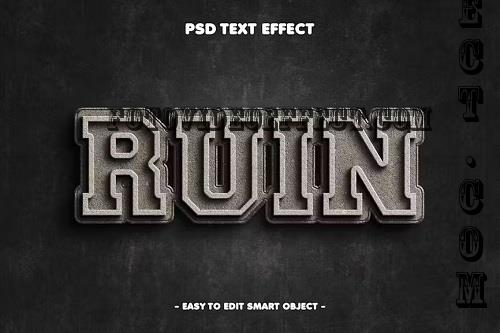 Ruin Grunge Texture Text Effect - DE5CB8F