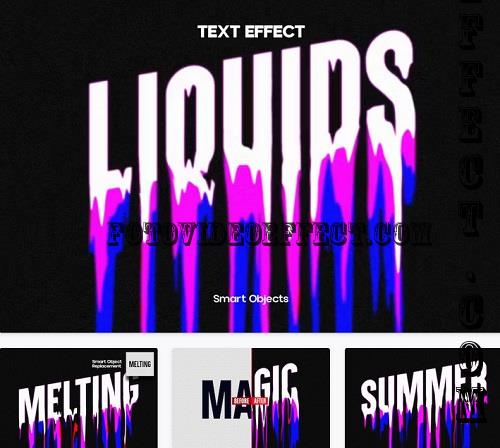 Liquid Melting Text - AWJCW94