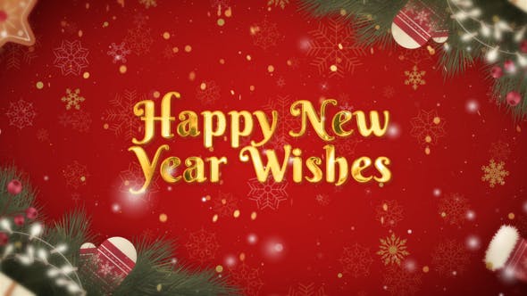 Videohive - Happy New Year Wishes 49330880