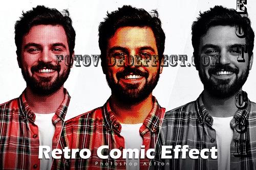 Retro Comic Effect - Photoshop Action - UST45SU