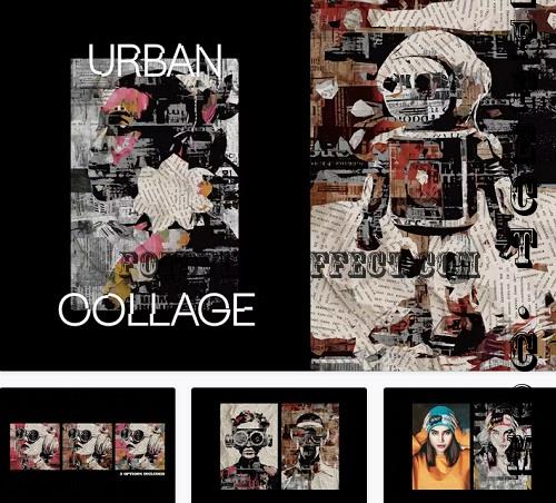 Urban Wall Photo Collage Creator - 91646596