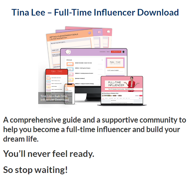 Tina Lee – Full–Time Influencer Download 2023