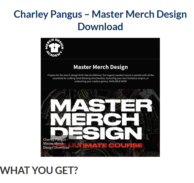 Charley Pangus – Master Merch Design Download 2023