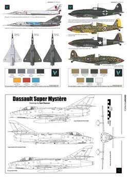 Подборка статей, раскрасок и чертежей из журнала Scale Aircraft Modelling 2023 (2)