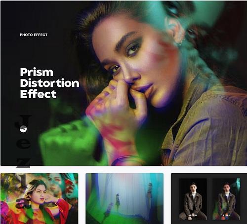 Prism Distortion Photoshop Effect - 7117523
