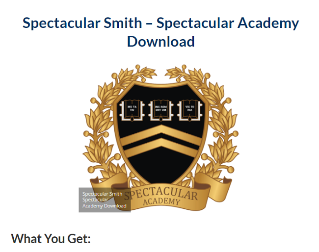 Spectacular Smith – Spectacular Academy Download 2023